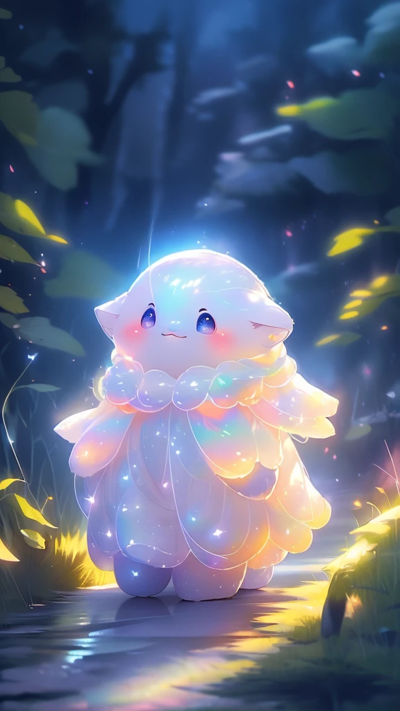 ((masterpiece))、((Highest quality))、((Realistic feel))、((landscape))、((A woolen path leading to the starry sky、Light color:1.6))、(Super tiny kitten angel、Round eyes、Blusher、Volumetric Light)、Tilt Up、Pitch Black、heart、The heart is transparent、Moonlight shines、Immersion、The sky is high、The sky is wide、Falling Stars、Different dimension space、Fractal Art、Aurora Color Spectrum、Scheimpflug、Dim and dim、High Contrast、Super beautiful graphics