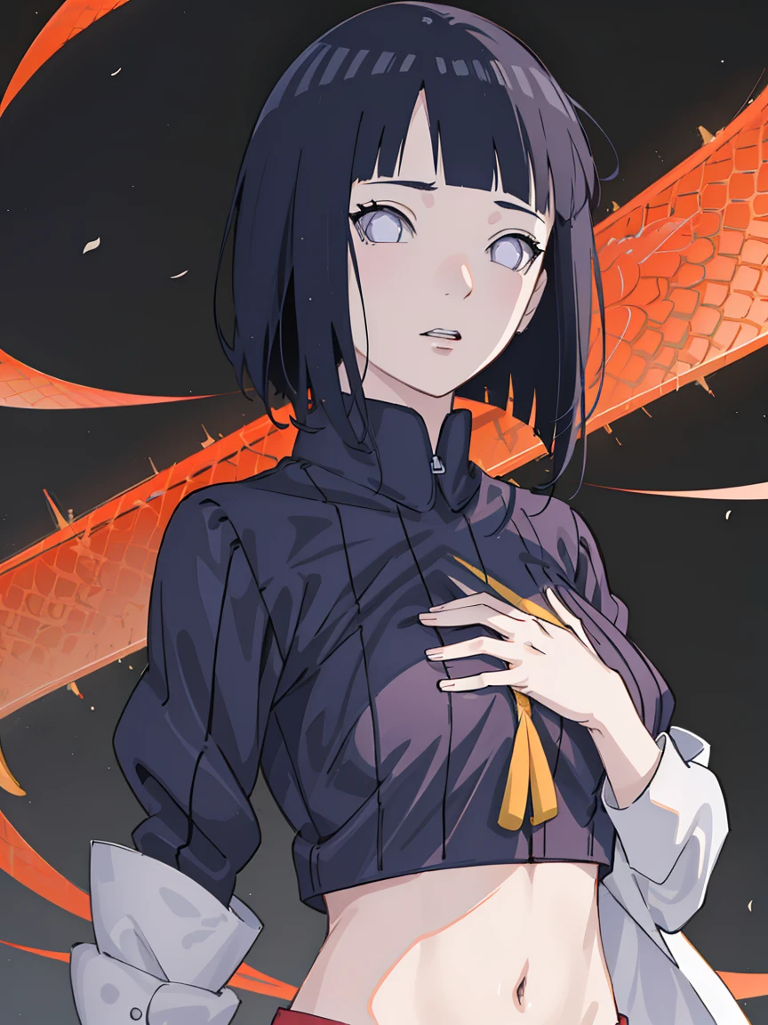 anime girl with red hair and blue top holding a sword, scales covering her chest, anime goddess, scales on her chest, blue scales covering her chest, detailed digital anime art, pixiv 3dcg, red haired goddess, digital art on pixiv, extremely detailed artgerm, top rated on pixiv, made with anime painter studio, at pixiv, hinata\(boruto\), 1girl, solo,mature female,medium breast,