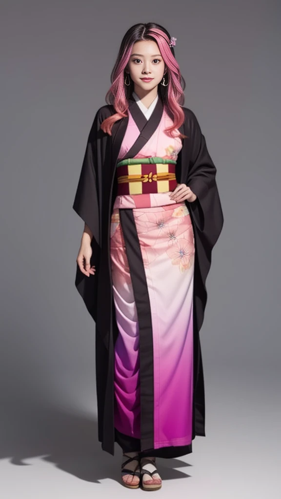 Cute Japanese female, (16 years old), (very cute face), white moist skin, looking at camera, melancholy expression,
BREAK,
Idol,
BREAK,
(wearing cute kimono: 1.3), (highly revealing kimono), very large earrings, short length,
BREAK,
(fighting pose: 1.3),
BREAK,
(long hair), (pink hair: 1.2), (wavy hair), (gradient hair: 1.3), (red hair at the ends),
BREAK,
(realistic: 1.3), masterpiece, perfect lighting, (ultra-high resolution), (8K), (highly detailed: 1.4), (from the front), (full body: 1.4), (symmetrical: 1.2),
BREAK,
(Shibuya city in Japan: 1.2),
BREAK,
(Demon Slayer: 1.4),
BREAK,
(Imada Mio: 1.4),