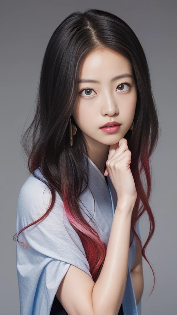 Cute Japanese female, (16 years old), (very cute face), white moist skin, looking at camera, melancholy expression,
BREAK,
Idol,
BREAK,
(wearing cute kimono: 1.3), (highly revealing kimono), very large earrings, short length,
BREAK,
(fighting pose: 1.3),
BREAK,
(long hair), (pink hair: 1.2), (wavy hair), (gradient hair: 1.3), (red hair at the ends),
BREAK,
(realistic: 1.3), masterpiece, perfect lighting, (ultra-high resolution), (8K), (highly detailed: 1.4), (from the front), (full body: 1.4), (symmetrical: 1.2),
BREAK,
(Shibuya city in Japan: 1.2),
BREAK,
(Demon Slayer: 1.4),
BREAK,
(Imada Mio: 1.4),
