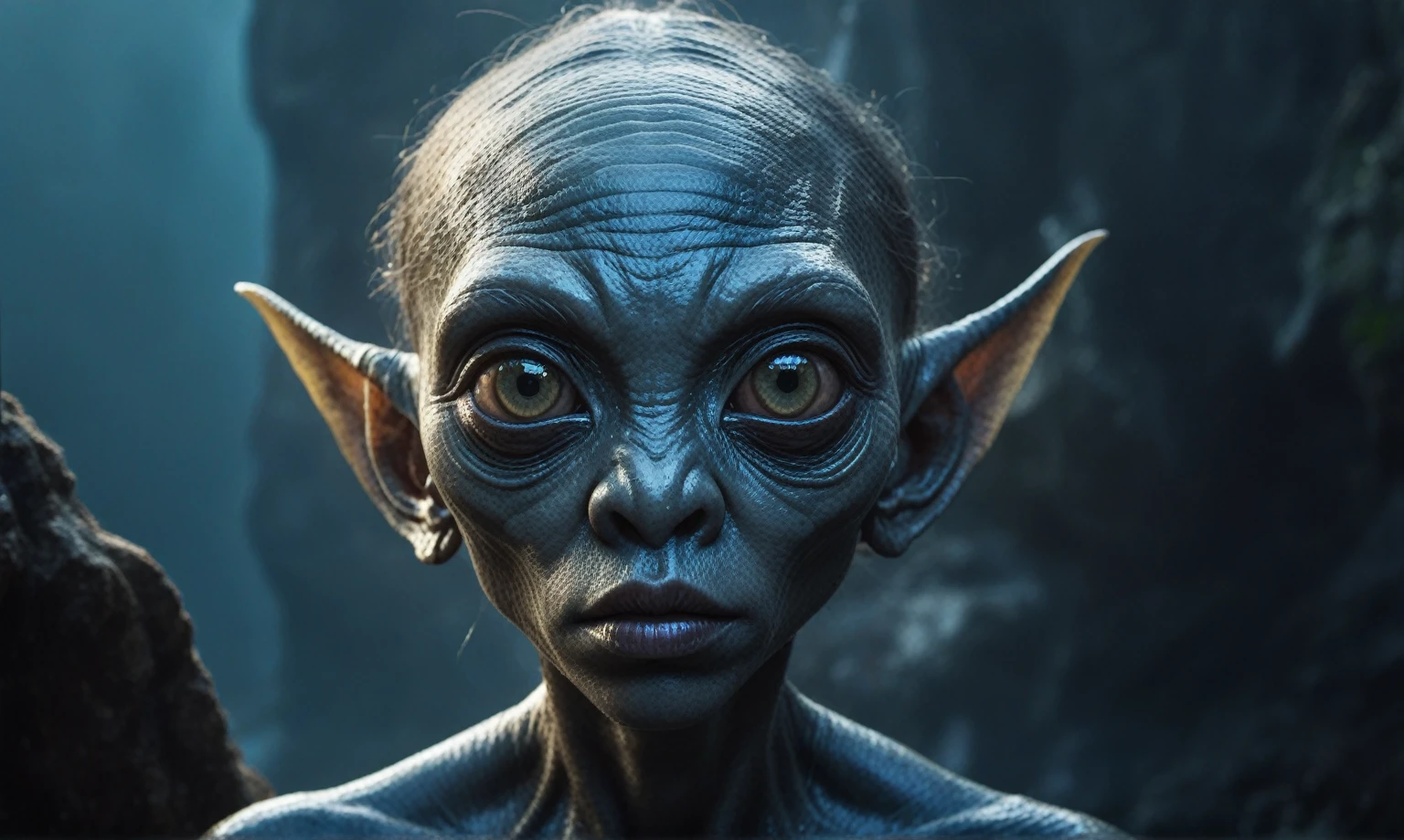 full body shot,beggar deep niobium paladium The Alien Entity,native italian babychild, wants eat,survival in criminal city of future, Technicolor,natural skin textures, hyper realism, hyper detailed,Extremely detailed,High contrast,Masterpiece,Realistic,Ultra Detailed, intricate details,realistic humid leather,extremly intricate,Epic Realistic, cinematic style,irina yermolova,high contrast,hdr,extremely detailed, deep night landscape,masterpiece,intricate details,faded,eyes extremely detailed, high detailed eyes,8k resolution,RAW,retina, Nikon Z9,China,orc,Li River ,Guangxi Zhuang of China,tkt style, pointed ears perfect, Elf，transition between two art styles, Ink painting to photorealism, Double contact, X-ray, Creative, vivid light, masterpiece, fantasy, Abstract, Surrealism, super detailed, high resolution, stop:35;(((creature with a spectral and ghostly appearance)). Her skin is pale, almost translucent,ancient rock paintings of the first people,sharkfish's leather
