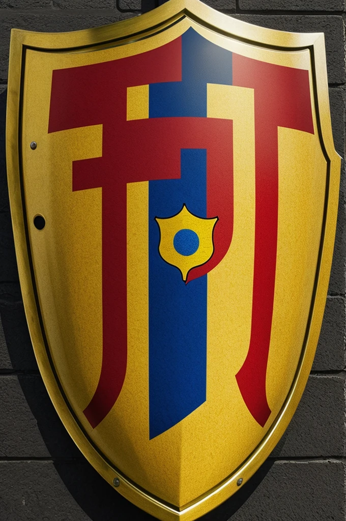 Create a football shield that says Real de Catalunya