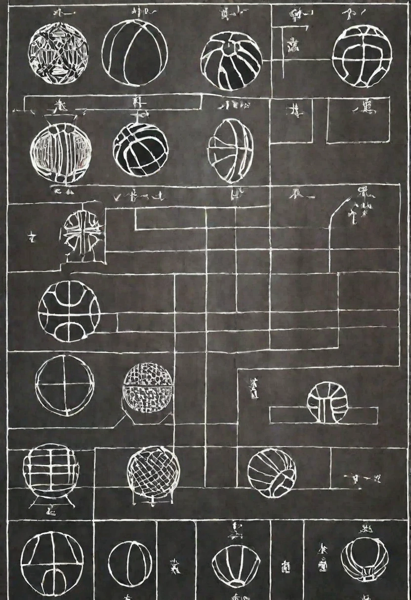 SdBA、Line art、ball体、何本もの線がballを形成している、3d、ball、Has been cut、Simple lines、Organized diagram、icon