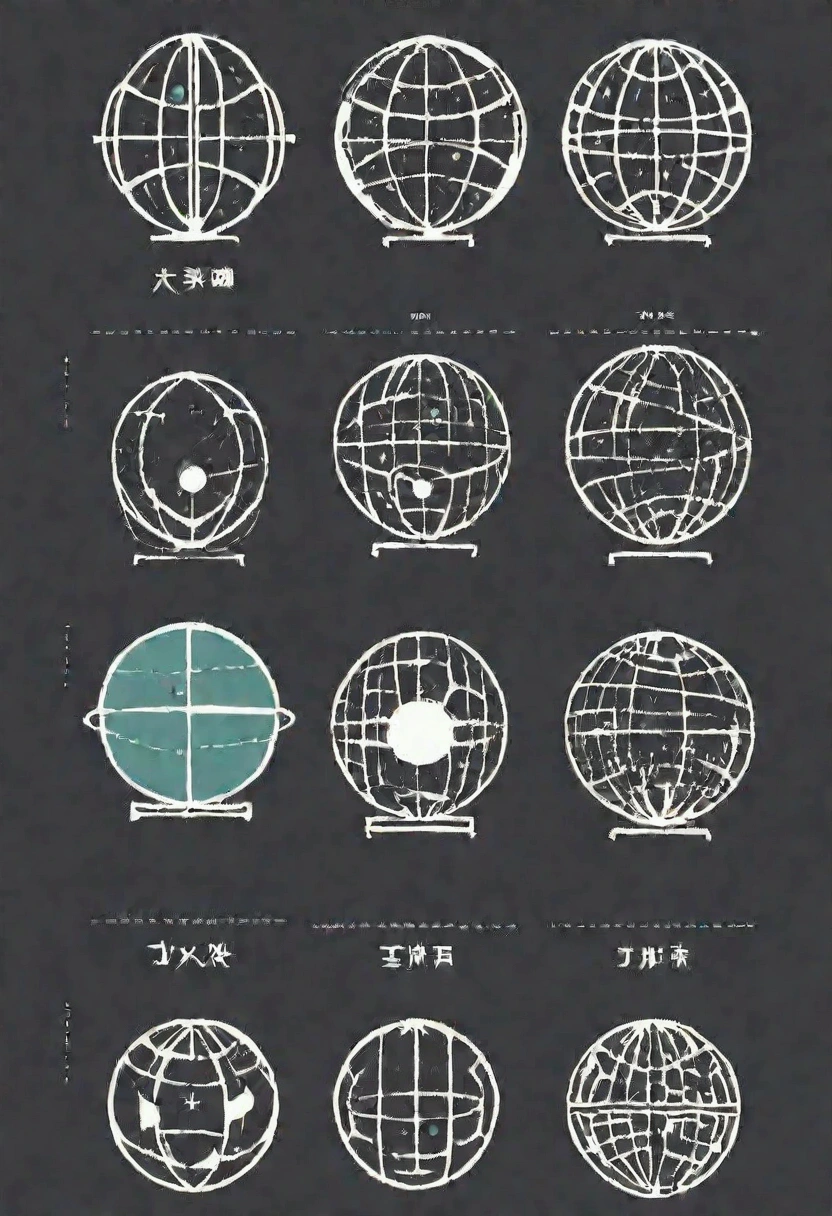 Satellite logo、Line art、ball体、何本もの線がballを形成している、３d、ball、Has been cut、Simple lines、Organized diagram、icon