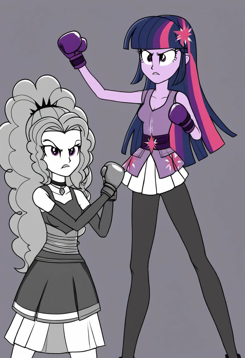 Eqg adagio angry bodystocking costiumme in the castle boxing Twilight sparkle
