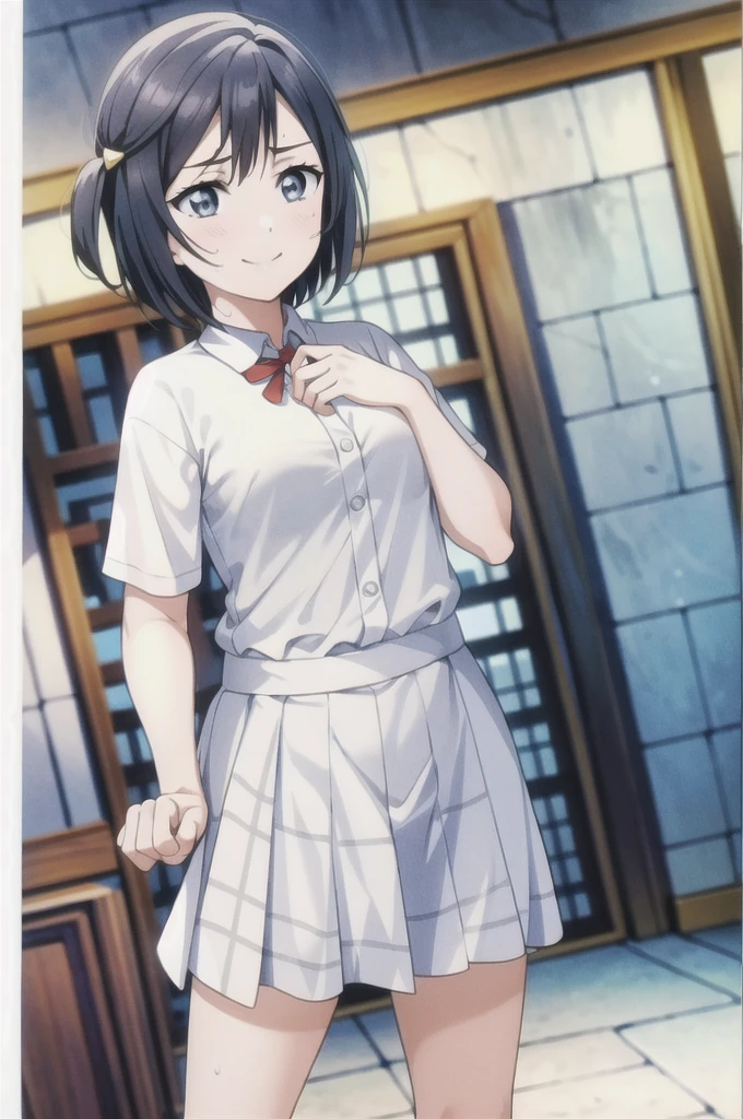 (Highest quality, masterpiece:1.2), One Girl, alone, anime, anime screencap, Ray Tracing, Global Illumination, ultra hi resolution picture, Bright colors, Cinematic Light, Lens flare, Light on the face, Glowing Eyes, Written boundary depth, Happy, Detailed Background, cute, straight, smile,
Yuki Setuna,short hair,Smell the sweat,Smelling sweaty hands,Smelling sweaty fingers,Smell the slightly sweaty clothes,Sweet smell,A bit smelly