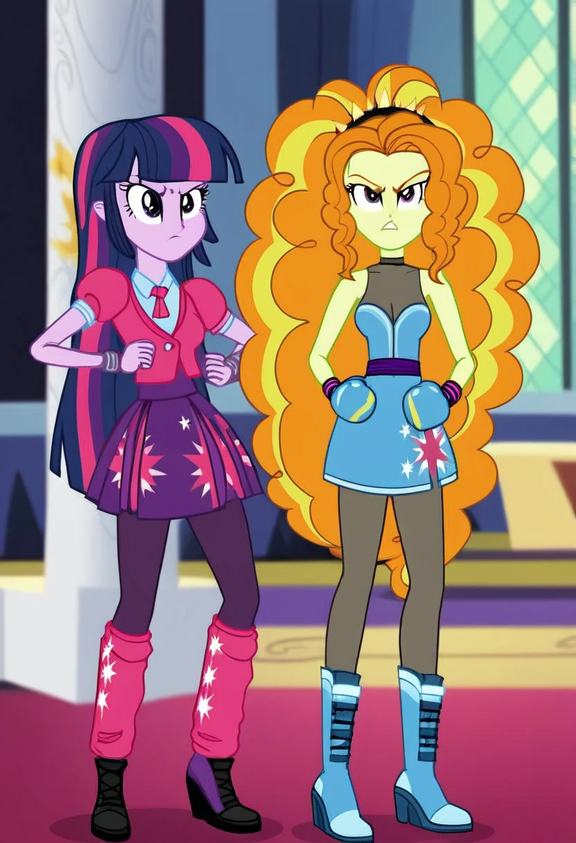 Eqg adagio angry bodystocking costiumme in the castle boxing Twilight sparkle