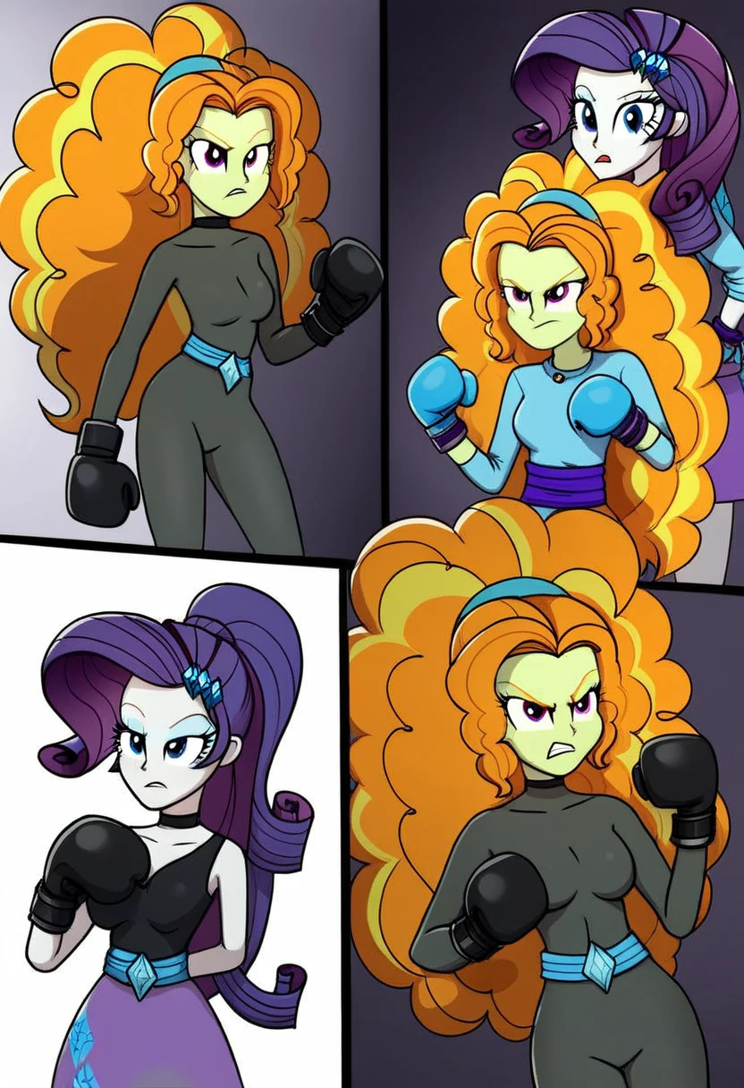 Eqg Adagio bodystocking boxing angry rarity comic
