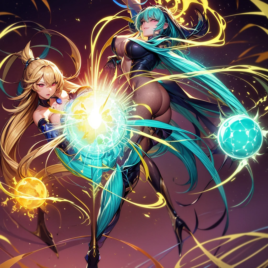 NSFW, sexy, A homunculus woman being cultured in a high-tech laboratory, with a strong emphasis on the cultivation process and the breath of life. The scene depicts quantum mechanics phenomena, Gestalt collapse, Steins;Gate, and the Realm of the Gods. The homunculus woman is in a dynamic pose within a futuristic cultivation chamber, surrounded by floating equations, diagrams, and mystical symbols. She is undergoing continuous cell division and molecular bonding, showing the spark of life and evolution within the chamber. The environment is filled with advanced technology, holographic displays, and alchemical apparatus. The lab is illuminated with glowing blue and green lights, and the overall atmosphere is dramatic and intense, highlighting the deep and complex scientific and alchemical exploration. Visual distortions and fragmented imagery represent the fusion of science and the divine. --vivid colors, --dynamic pose, --sharp focus, --dramatic lighting, --realistic anatomy, --max, --rt, --high_quality, --ultra_detail, --intricate_design, --extremely_detailed --hyper_realistic, --zenith, --sezy --diva, --ultimate_quality, --supreme_detail, --flawless_render, --homunculus, --nude