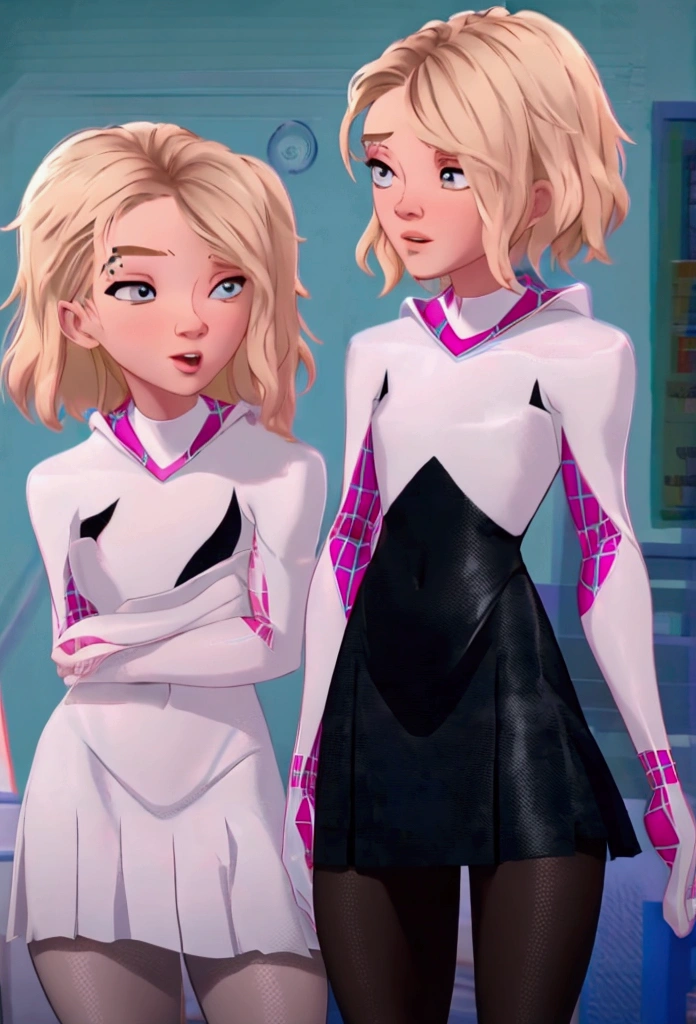 Gwen stacy, sexy, skirt, top