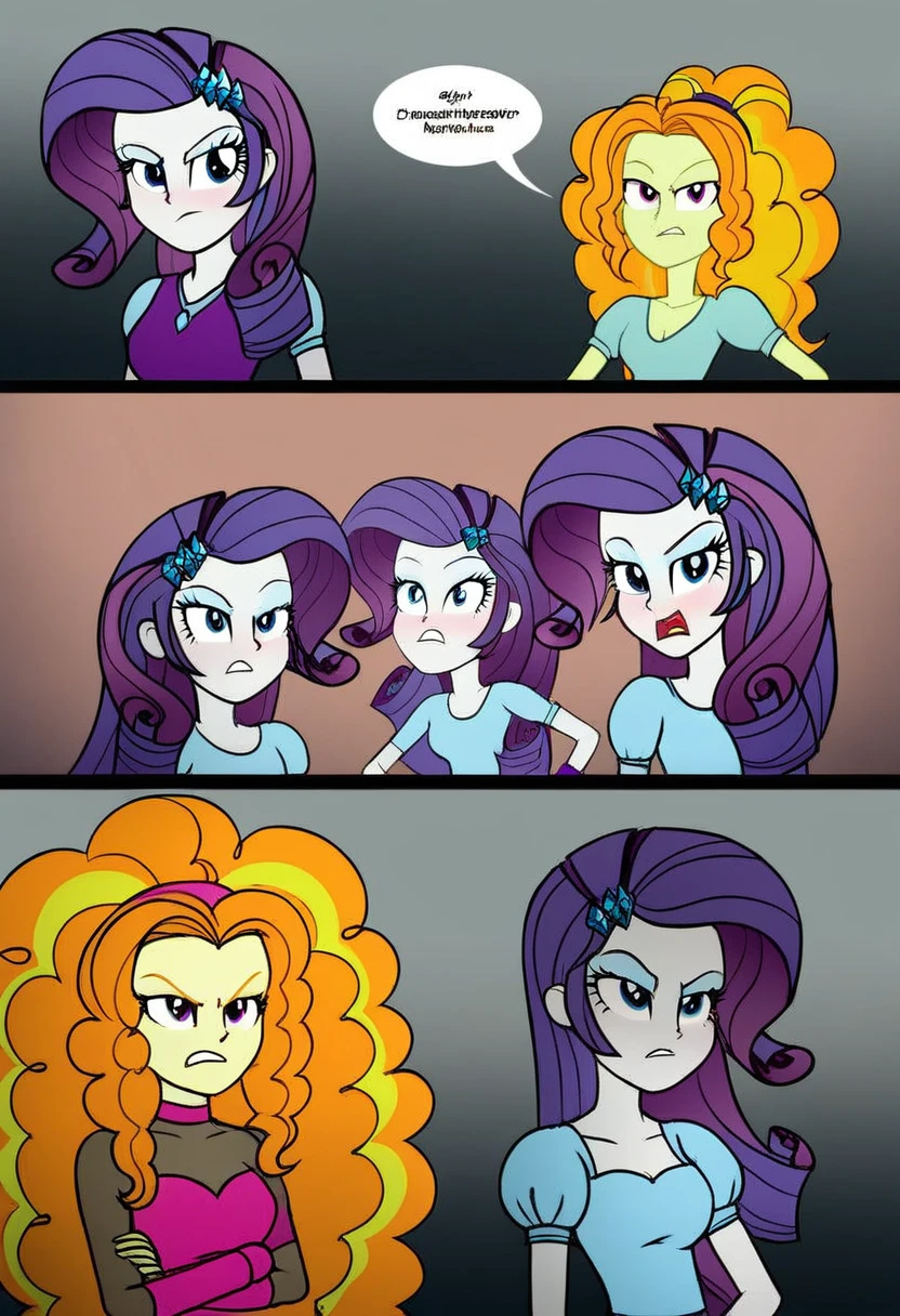 Eqg Adagio bodystocking boxing angry  rarity comic 