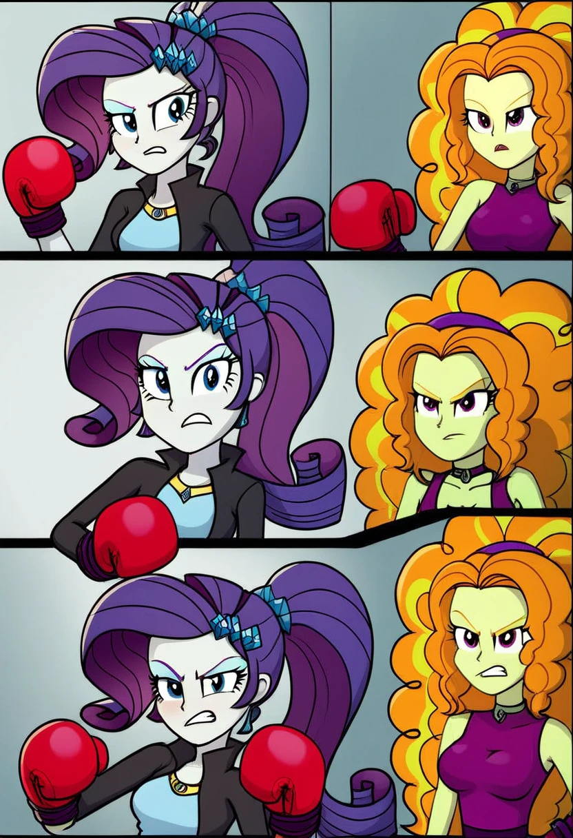 Eqg Adagio bodystocking boxing angry rarity comic