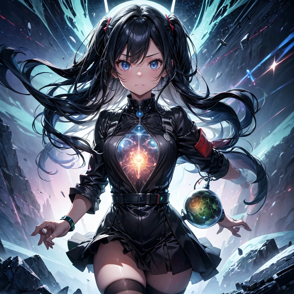 A homunculus woman being cultured in a high-tech laboratory, with a strong emphasis on the cultivation process and the breath of life. The scene depicts quantum mechanics phenomena, Gestalt collapse, Steins;Gate, and the Realm of the Gods. The homunculus woman is in a dynamic pose within a futuristic cultivation chamber, surrounded by floating equations, diagrams, and mystical symbols. She is undergoing continuous cell division and molecular bonding, showing the spark of life and evolution within the chamber. The environment is filled with advanced technology, holographic displays, and alchemical apparatus. The lab is illuminated with glowing blue and green lights, and the overall atmosphere is dramatic and intense, highlighting the deep and complex scientific and alchemical exploration. Visual distortions and fragmented imagery represent the fusion of science and the divine. --vivid colors, --dynamic pose, --sharp focus, --dramatic lighting, --realistic anatomy, --max, --rt, --high_quality, --ultra_detail, --intricate_design, --extremely_detailed --hyper_realistic, --zenith, --sezy --diva, --ultimate_quality, --supreme_detail, --flawless_render, --homunculus