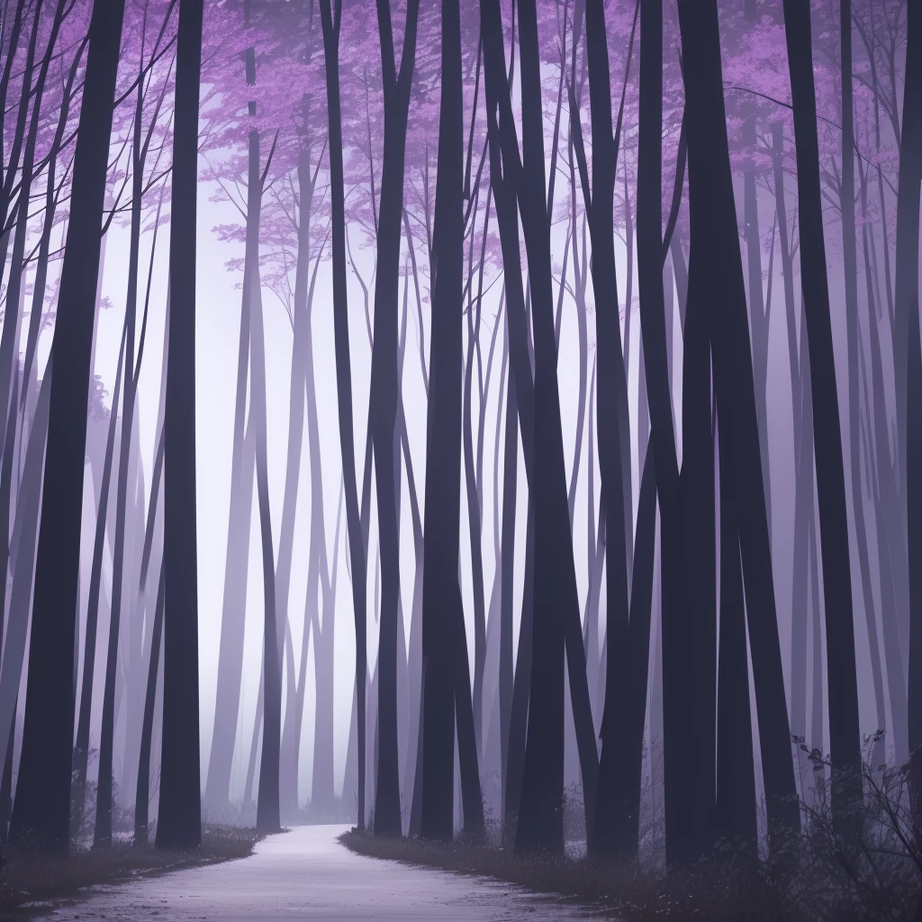 Cover with a background in purple and blue tones that represent the dawn, with the silhouette of a forest in the background. In the middle, the elegant typography in silver color that says "Before the Album"