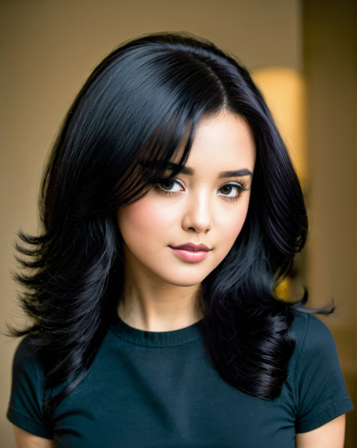 black hair