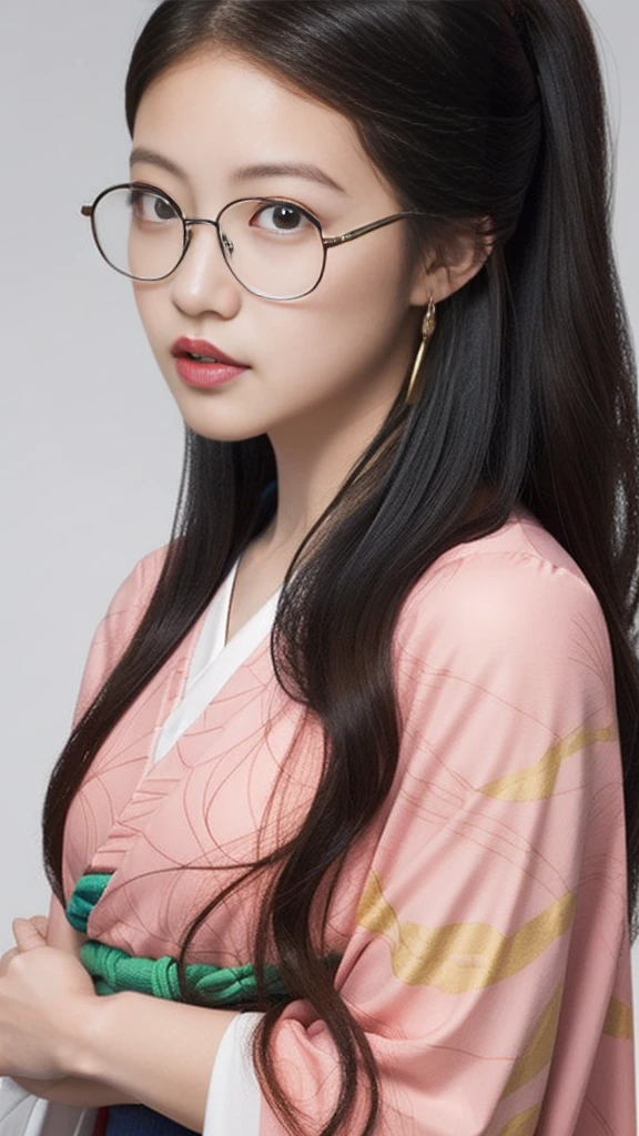 Cute Japanese woman, (16 years old), (Very cute face), White moist skin, Looking at the camera, Melancholy expression, (Glasses: 1.4),
BREAK,
Idol,
BREAK,
(Wearing cute kimono: 1.3), (Highly revealing kimono), Very large earrings, Short length,
BREAK,
(Fighting pose: 1.1),
BREAK,
(Long hair), (Pink hair: 1.4), (Wavy hair), (Gradient hair: 1.3), (Red hair at the ends),
BREAK,
(Realistic: 1.3), Masterpiece, Perfect lighting, (Ultra high resolution), (8K), (Highly detailed: 1.4), (From the front), (Full body: 1.4), (Symmetrical: 1.2), (One shot),
BREAK,
(Shibuya city in Japan: 1.2),
BREAK,
(Demon Slayer: 1.4),
BREAK,
(Imada Mio: 1.4),