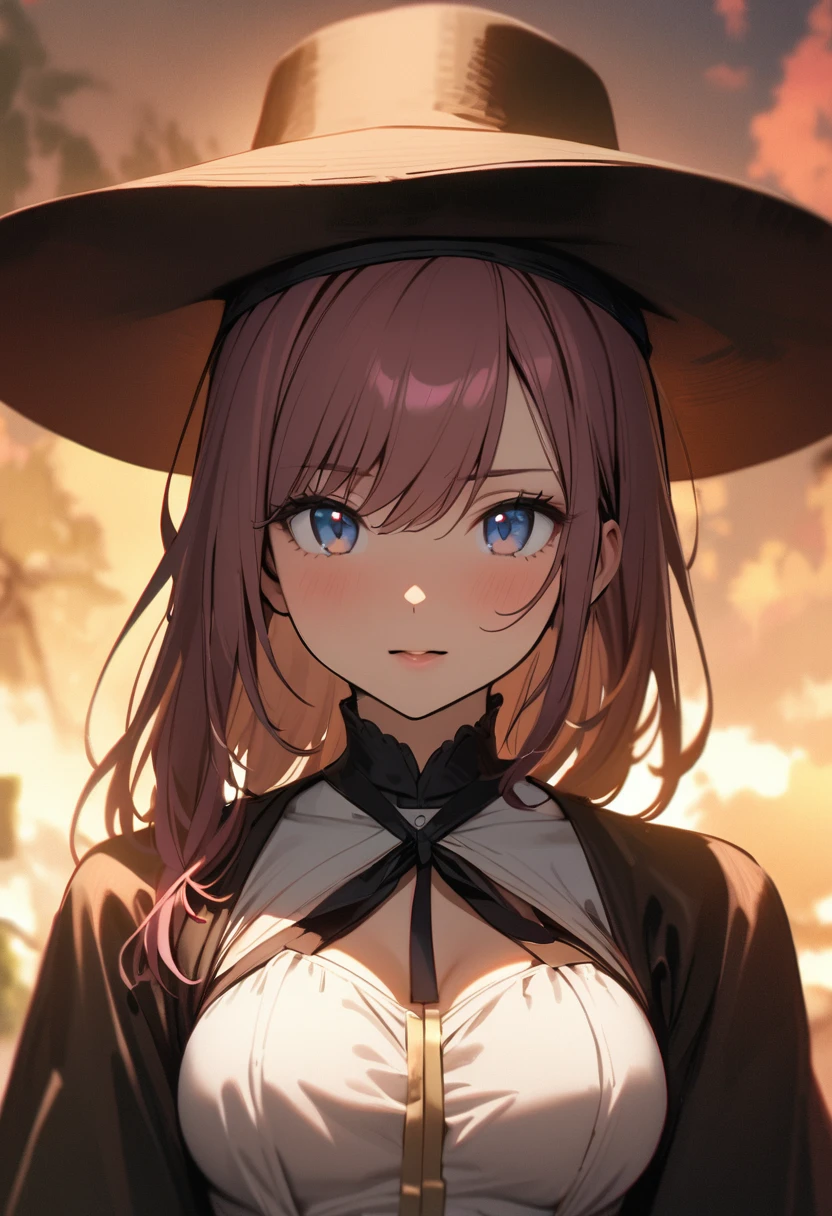 ((Highest quality))、((masterpiece))、(detailed)、((Anatomically correct))、(High resolution、8k)、One Woman、aldult、adult、Look at me、cowboyshot、 (Beautiful Eyes:1.2)