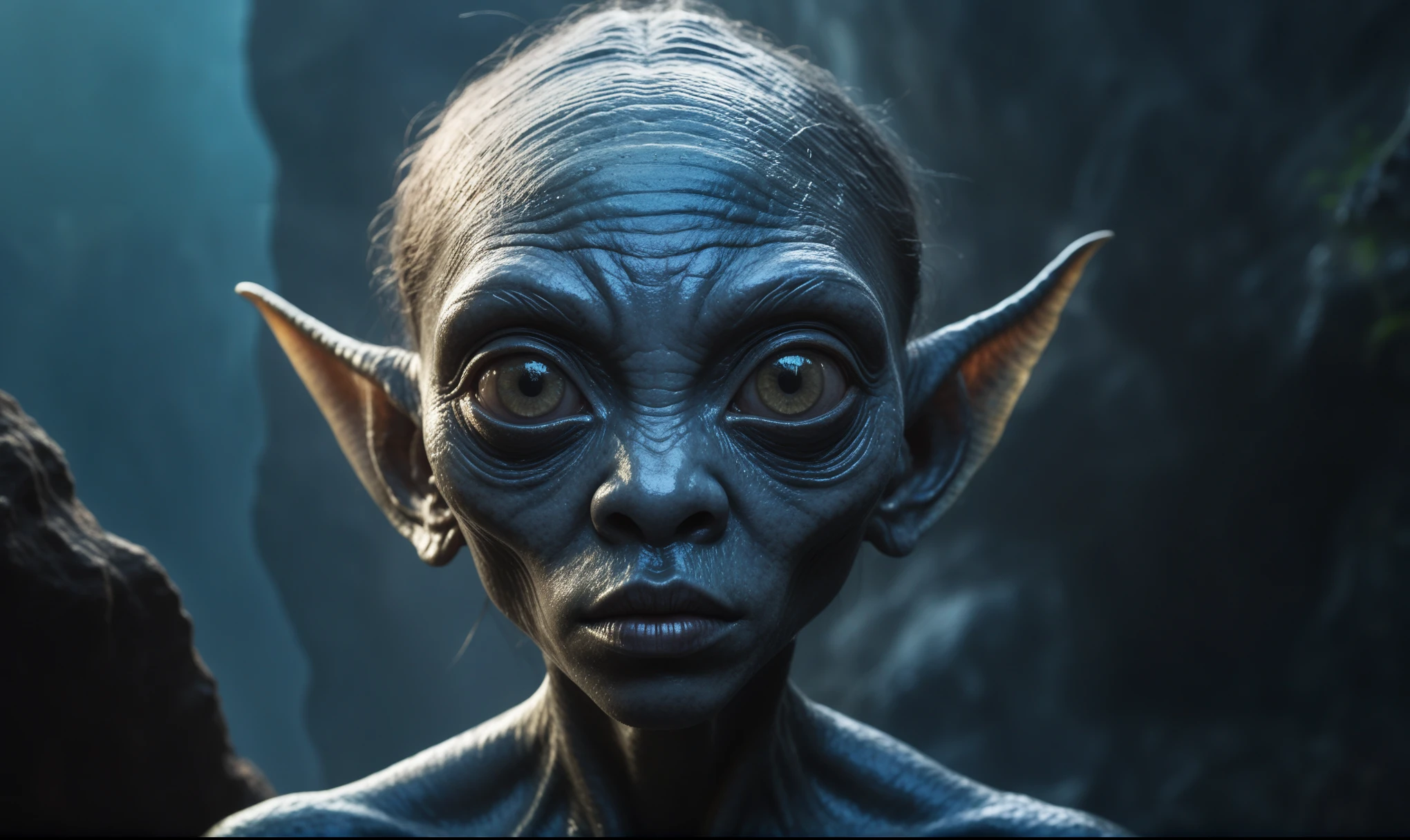 full body shot,beggar deep niobium paladium The Alien Entity,native italian babychild, wants eat,survival in criminal city of future, Technicolor,natural skin textures, hyper realism, hyper detailed,Extremely detailed,High contrast,Masterpiece,Realistic,Ultra Detailed, intricate details,realistic humid leather,extremly intricate,Epic Realistic, cinematic style,irina yermolova,high contrast,hdr,extremely detailed, deep night landscape,masterpiece,intricate details,faded,eyes extremely detailed, high detailed eyes,8k resolution,RAW,retina, Nikon Z9,China,orc,Li River ,Guangxi Zhuang of China,tkt style, pointed ears perfect, Elf,transition between two art styles, Ink painting to photorealism, Double contact, X-ray, Creative, vivid light, masterpiece, fantasy, Abstract, Surrealism, super detailed, high resolution, stop:35;(((creature with a spectral and ghostly appearance)). Her skin is pale, almost translucent,ancient rock paintings of the first people,sharkfish's leather