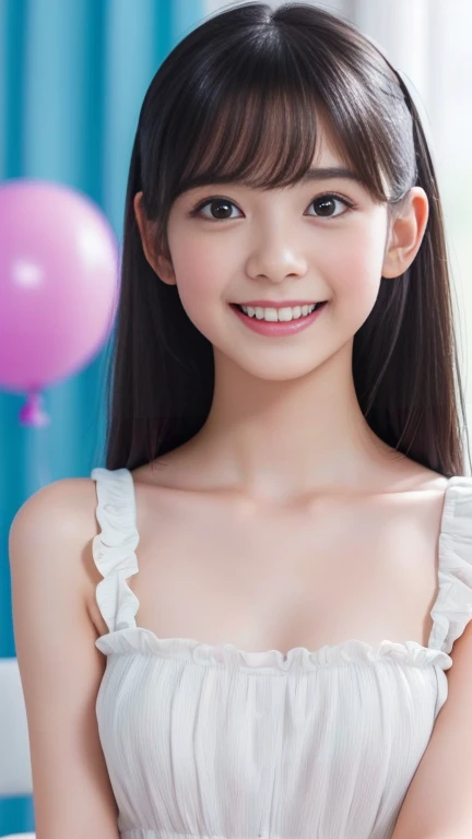 Soft tone photos, (((whole body)))、One Girl,japanese model girl,Horizontally aligned bangs,(Black tanned skin:1.1),pretty girl,Flat Chest, break (Cute and pop professional photos:1.3), (The nostalgic ta-style T-back is cute..:1.3), (in pretty girly colorful room, stuffed toy, balloon:1.3), break fun feeling,Cute feeling, (Dynamic pose:1.3),Dynamic Angle, (Talk to the next person:1.3), (Happy expression, Shining Eyes, smile:1.1), break (Absurd:1.3),8k,(Detailed Photos:1.5),(Detailed face and skin:1.3),(Ultra-high resolution:1.5),(Realistic:1.5),Symmetric, Clear Eyes,Well-groomed face,(Ray Tracing:1.3)
(Dynamic pose:1.3),Dynamic Angle,
(Talk to the next person:1.3),
(Happy expression, Shining Eyes, smile:1.1),
break,smile
(Absurd:1.3),8k,(Detailed Photos:1.5),(Detailed face and skin:1.3),(Ultra-high resolution:1.5),(Realistic:1.5),Symmetric, Clear Eyes,Well-groomed face,(Ray Tracing:1.3)