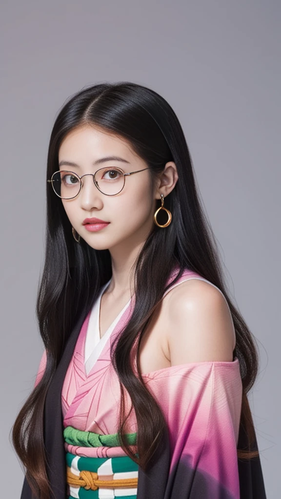 Cute Japanese woman, (16 years old), (Very cute face), White moist skin, Looking at the camera, Melancholy expression, (Glasses: 1.4),
BREAK,
Idol,
BREAK,
(Wearing cute kimono: 1.3), (Highly revealing kimono), Very large earrings, Short length,
BREAK,
(Fighting pose: 1.1),
BREAK,
(Long hair), (Pink hair: 1.4), (Wavy hair), (Gradient hair: 1.3), (Red hair at the ends),
BREAK,
(Realistic: 1.3), Masterpiece, Perfect lighting, (Ultra high resolution), (8K), (Highly detailed: 1.4), (From the front), (Full body: 1.4), (Symmetrical: 1.2), (One shot),
BREAK,
(Shibuya city in Japan: 1.2),
BREAK,
(Demon Slayer: 1.4),
BREAK,
(Imada Mio: 1.4),