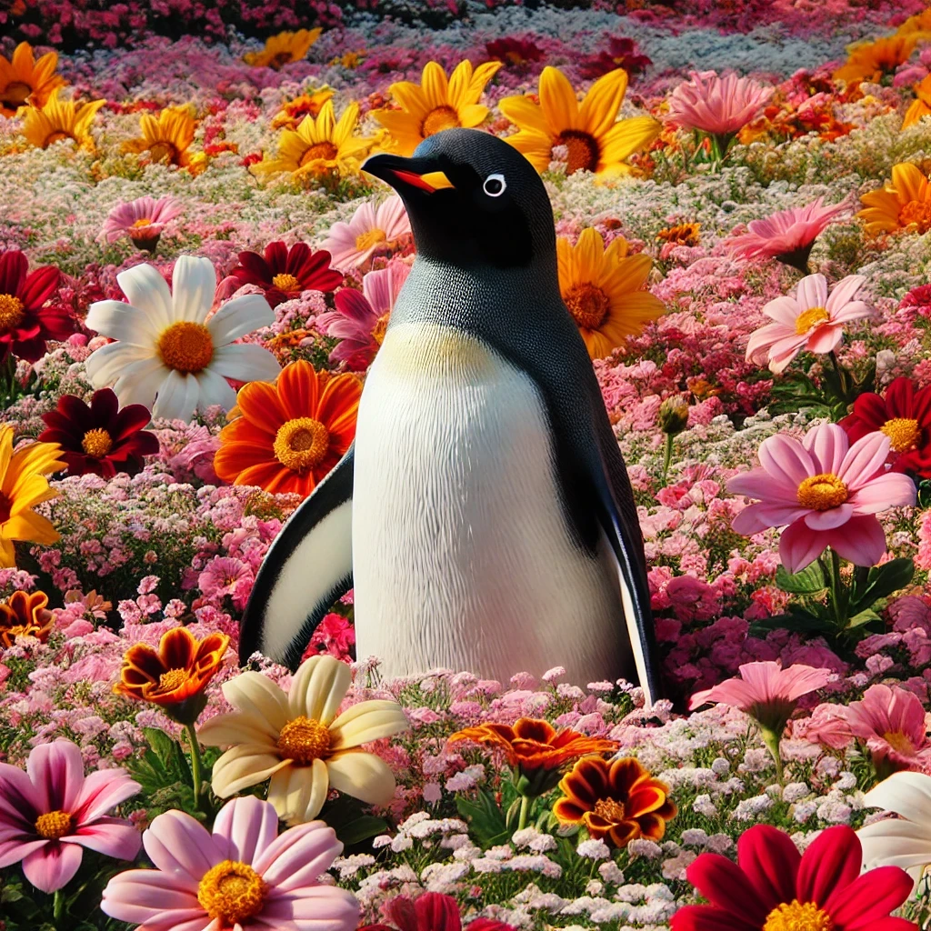 Realistic penguin eyes