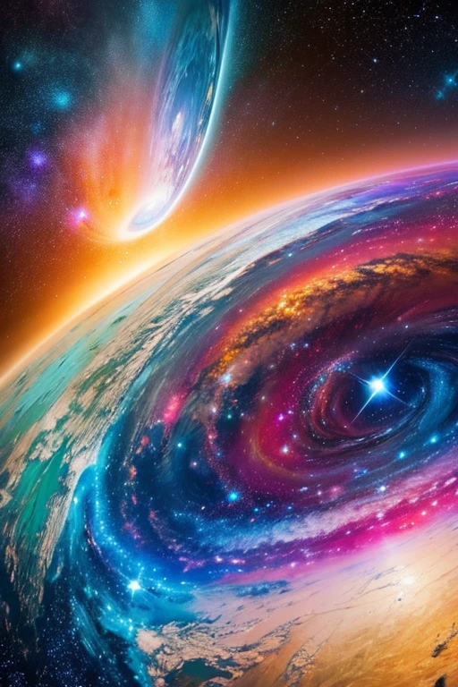 Highest quality、Ultra high definition、Artwork、universe space、human、star、流star、Abstract Art