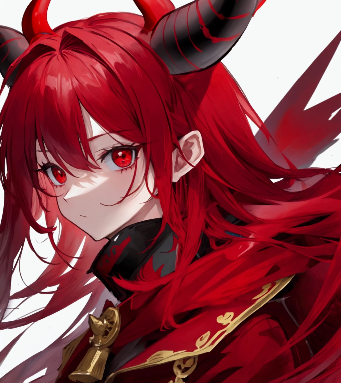 Red demon with big horns