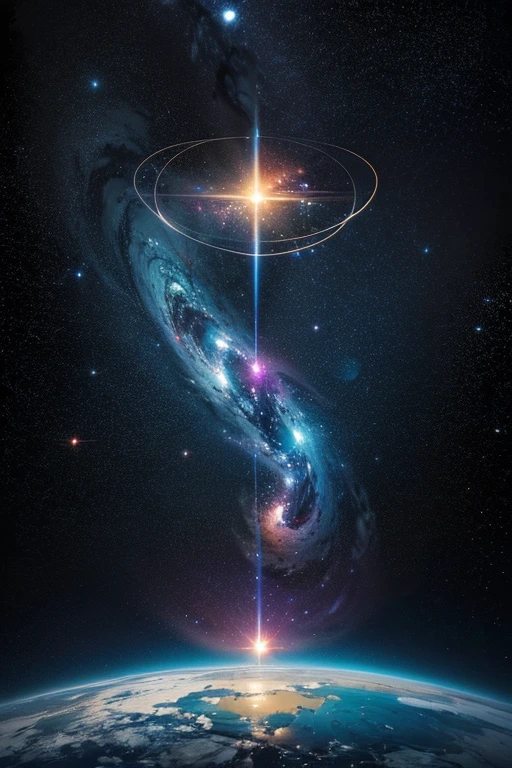 Highest quality、Ultra high definition、Artwork、universe space、human、star、流star、Abstract Art