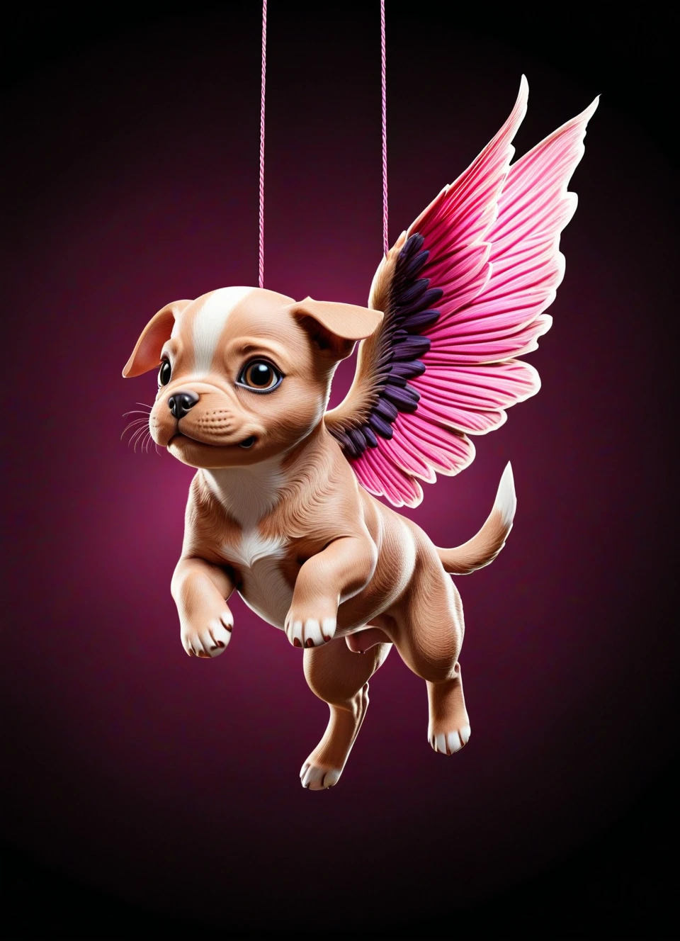 （0721）Today's challenge theme：Flying Puppy/飞天小狗/飛んでいる子犬