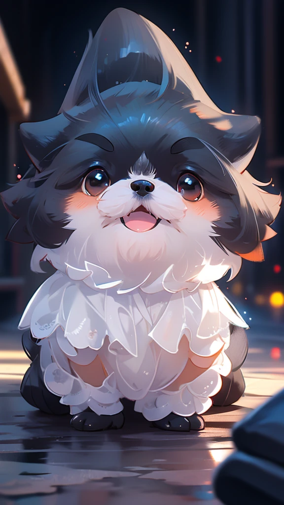 Black Shih Tzu puppy