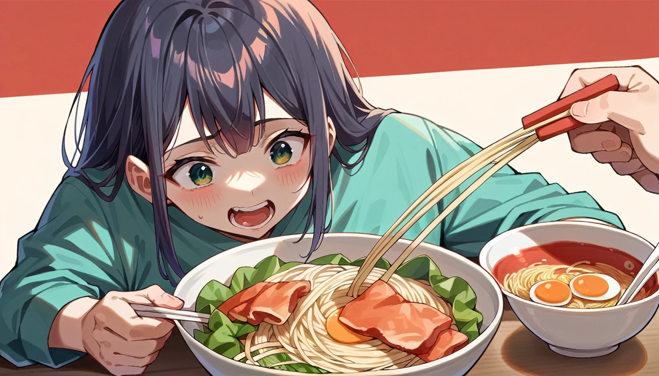 there is a bowl of food with noodles and a roll in it, Food close-up, noodles, deliciousmy, ❤🔥🍄🌪, noon, 拉noodles, 8k)), 非常にdelicious, delicious, dream-like, Hmm, Tawan Duchanee&#39;s Style, Beasts, healthy, dish, 🤬 🤮 💕 🎀