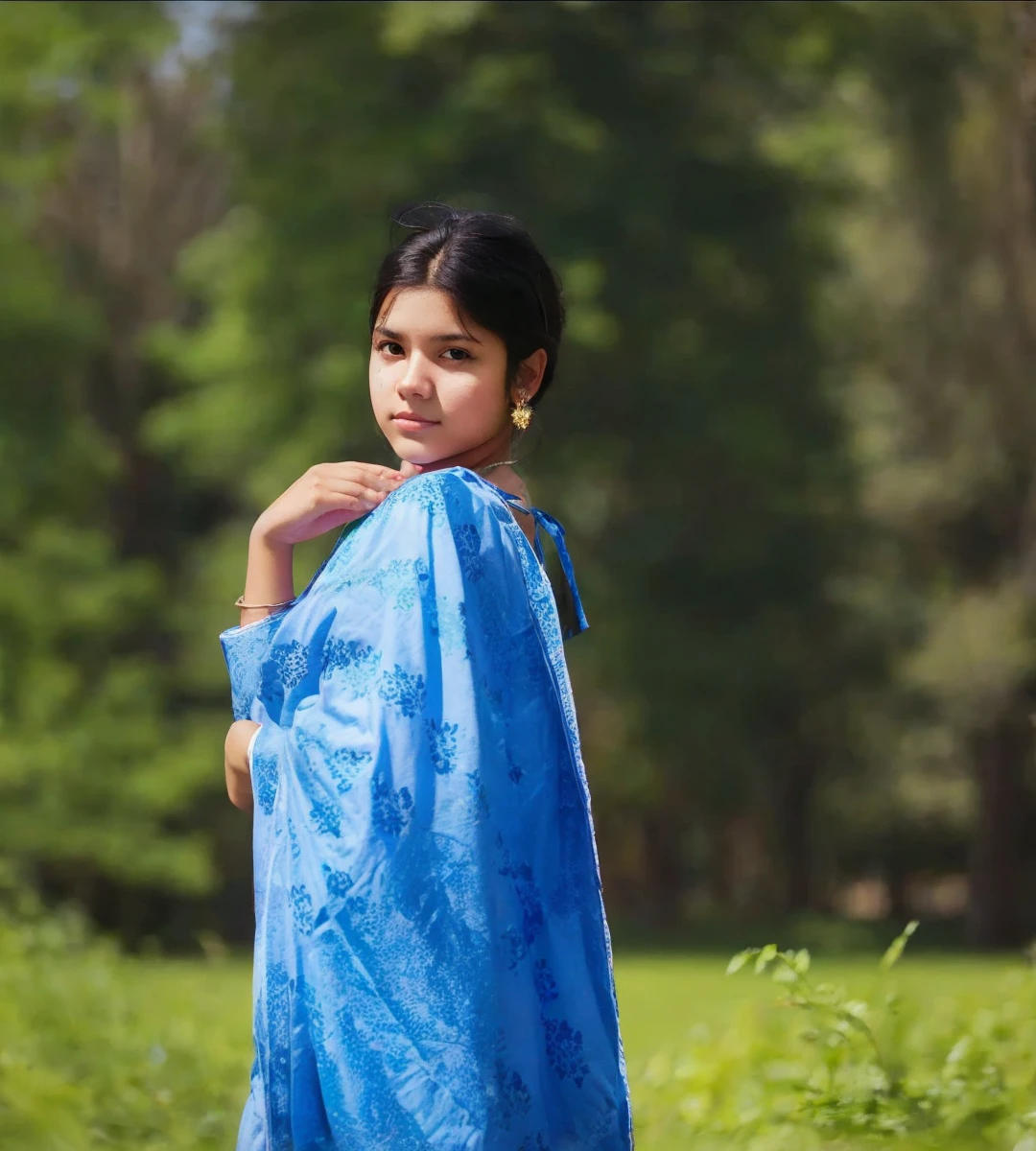 Latin girl. Dark hair. Dark Eyes. . Young adult. Pretty, out door, flag hand