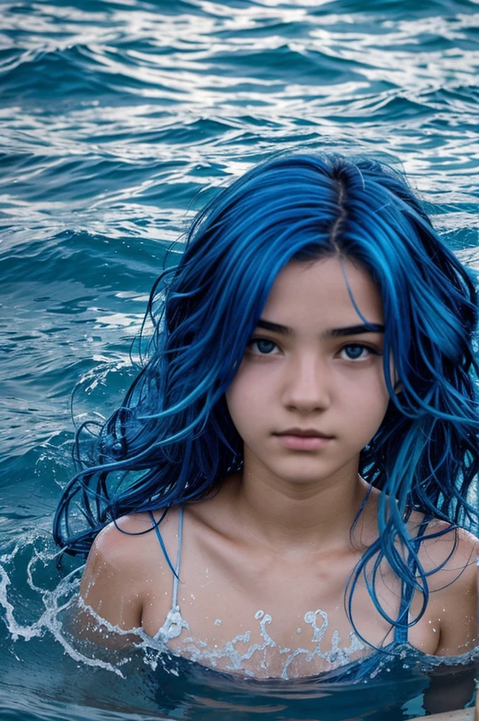 A 15 year old girl with blue hair drowned.