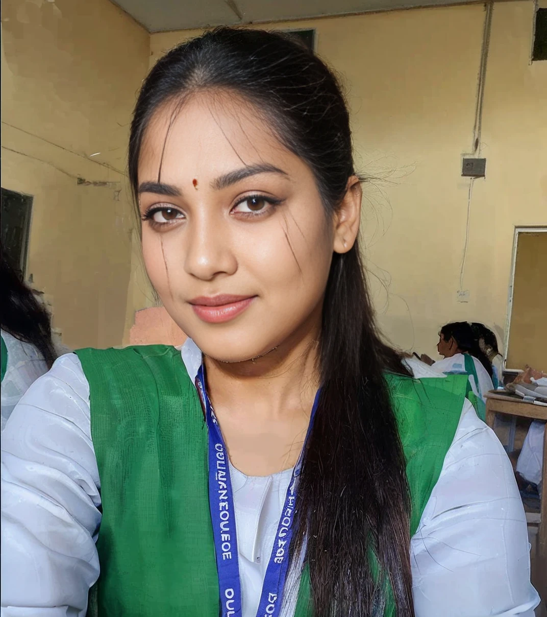 (best quality:2), ((masterpiece)), (detailed), Beautiful indian woman, thin saree, sexy, sitting on chair,