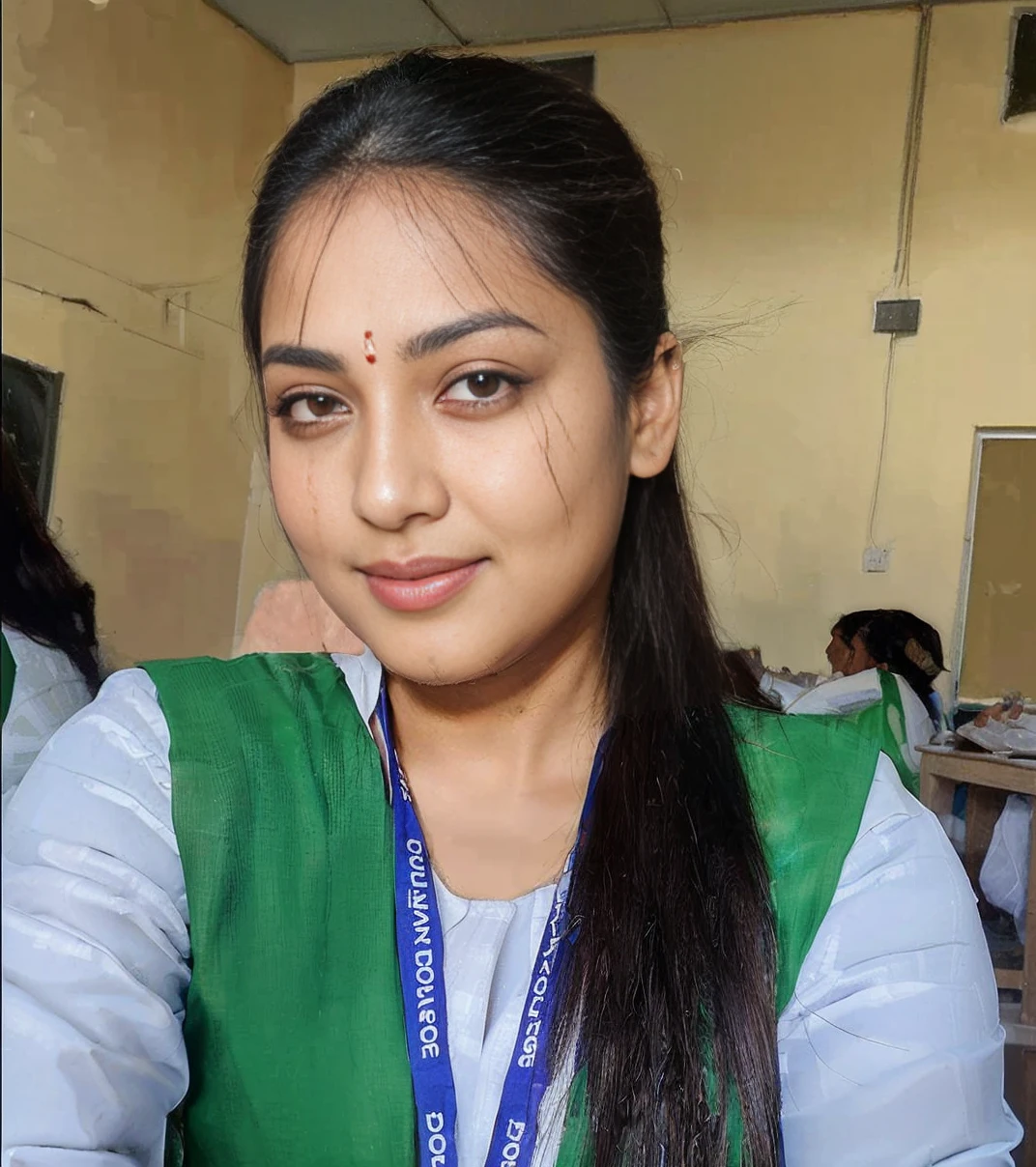 (best quality:2), ((masterpiece)), (detailed), Beautiful indian woman, thin saree, sexy, sitting on chair,