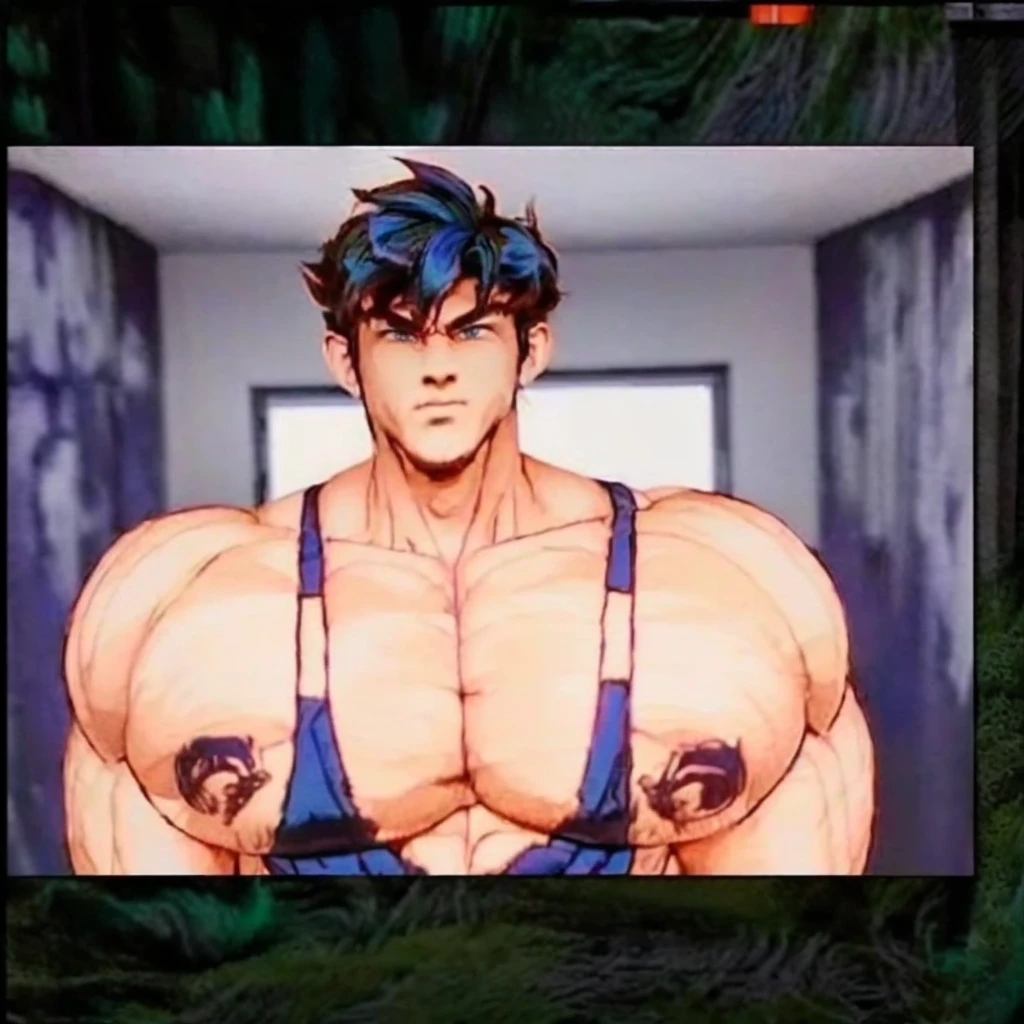 a picture of a man with a big chest and no shirt, muscular! fantasy, muscular!! sci-fi, muscular! cyberpunk, muscular male hero, gigachad muscular, super buff and cool, beefcake pose, (sfw) safe for work, inspired by Adam Dario Keel, big muscle, muscular!, baki the grappler, oppai cyberpunk,(realistic,photorealistic,photo-realistic:1.37),HDR,UHD,studio lighting,ultra-fine painting,