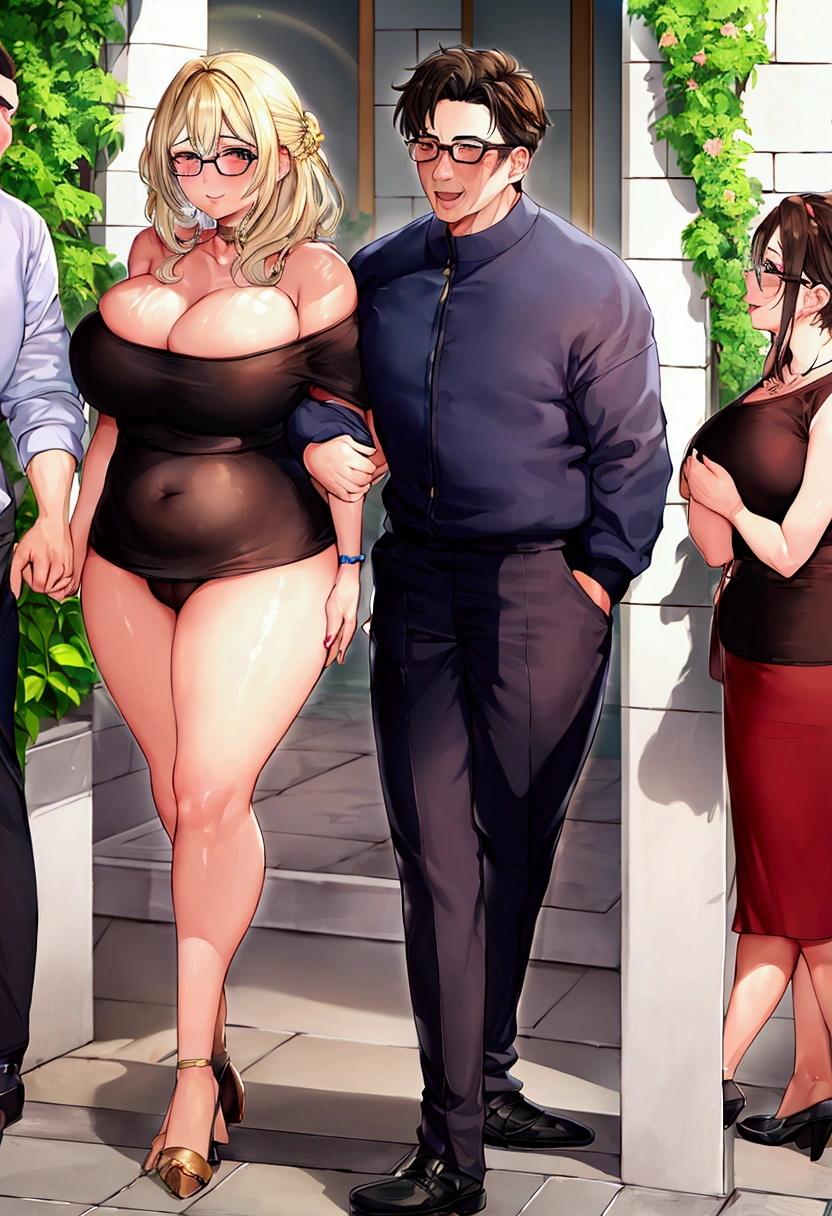 50 year old mature milf aunty、Men holding penises and surrounding a girl、Teasing Smile、、From the penis、garden、のためのBukkake、Thick thighs、Plump、Voluptuous、Plump Mature Woman、sweater、Tight mini skirt、Floral underwear、Glasses、Ugly、Bukkake、A man gropes a woman's breasts from behind、Blowjob、Sucking penis、Facial wrinkles、From above、Bukkake、Real、live-action、Actual item