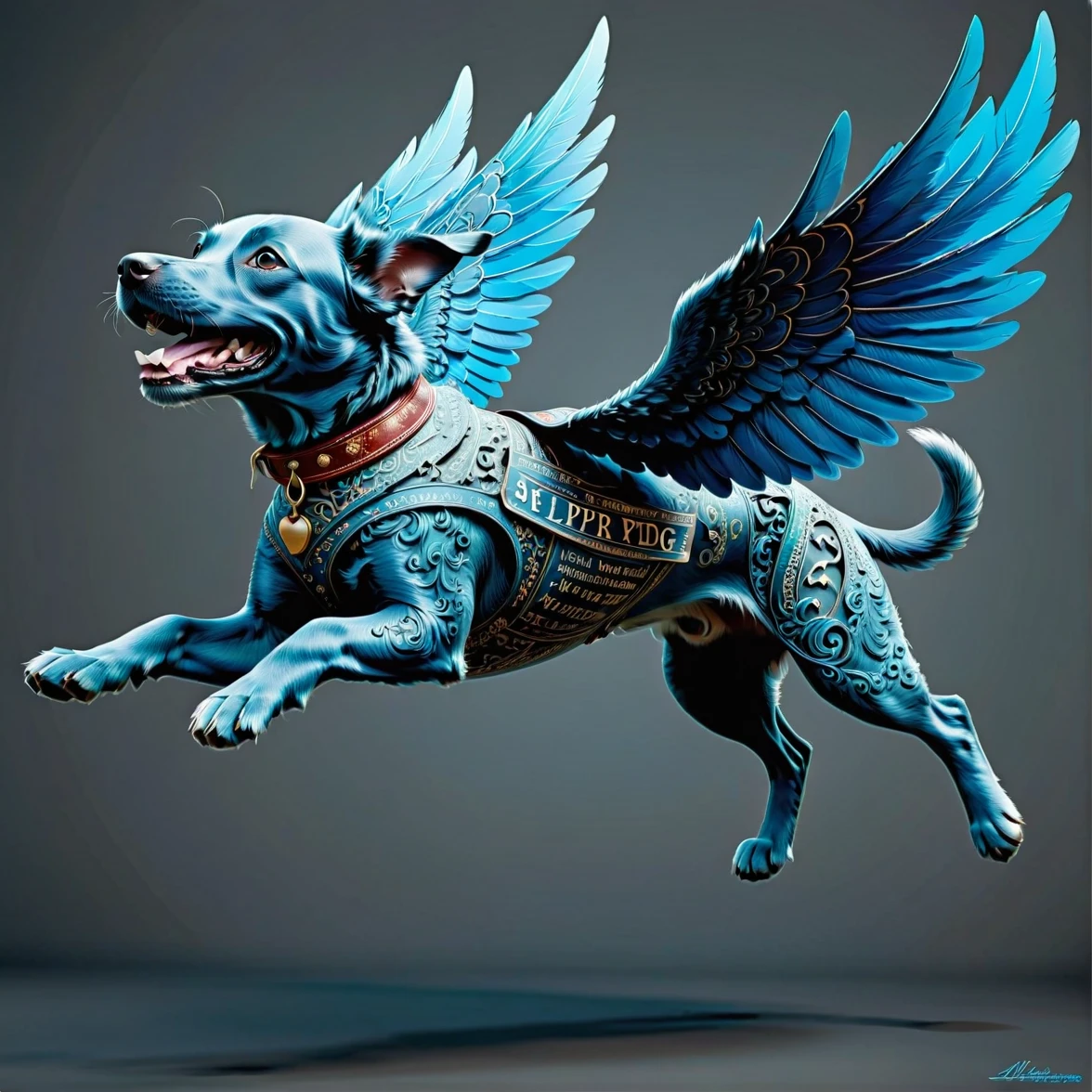 （0721）Today's challenge theme：Flying Puppy/飞天小狗/飛んでいる子犬