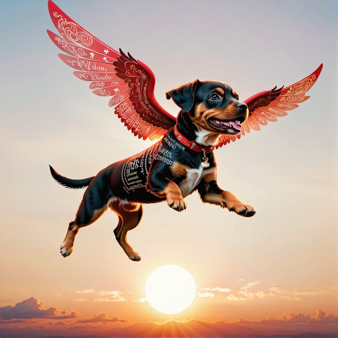 （0721）Today's challenge theme：Flying Puppy/飞天小狗/飛んでいる子犬