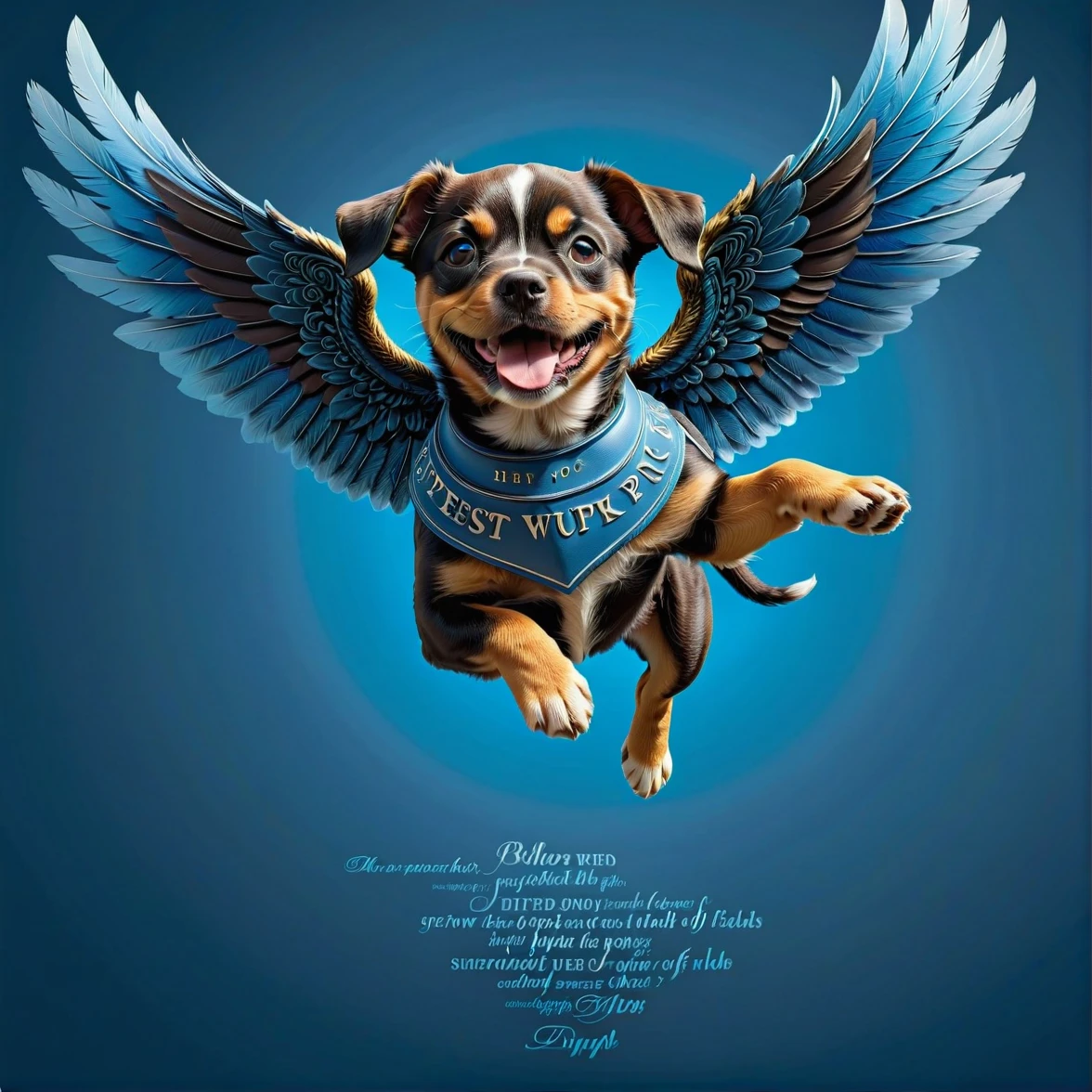 （0721）Today's challenge theme：Flying Puppy/飞天小狗/飛んでいる子犬
