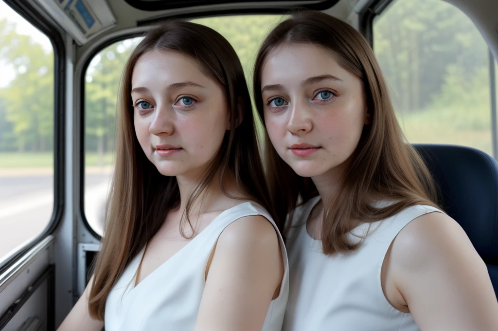 full_body, standing, driving a school bus, (anna_vlasova: 1.3), perfect face, (contact iris: 1.1), pale skin, skin pores , depth of field saxy xxx pone