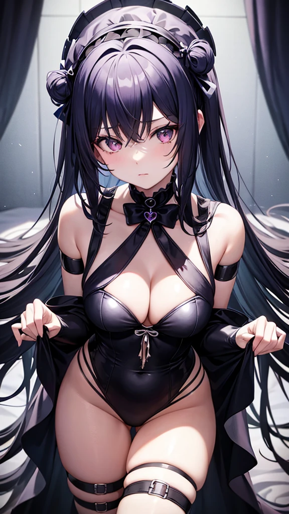 Group anime gothic girls in cyber swim suits