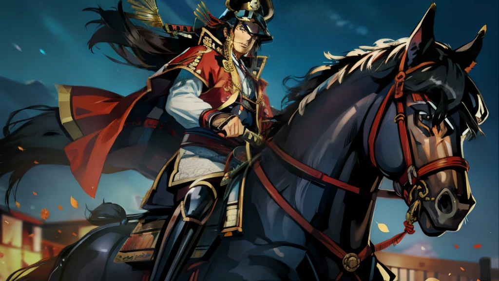 Oda Nobunaga Riding a horse