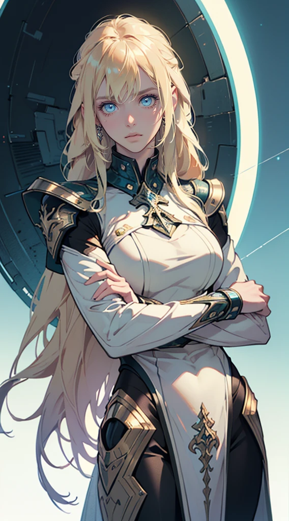 Beautiful woman , extremely long hair , blonde hair , green eyes , 32,


(masterpiece:1.3), (best quality:1.3), high-resolution, watercolor pencil, Head-on angle, upper body, Body facing forward, (upright:1.3), (arms at sides:1.3), solo, blue eyes, beautiful detailed eyes, Futuristic clothing, mechanical suit, (white background:1.2), simple background, concept art, shadowlighting,

(masterpiece, best quality:1.3),beautiful detailed glow,best illuminate,(((best quality,textile shading,ultra detailed))),extremely detailed CG unity 8k wallpaper,Highly Detailed beautiful and aesthetic,best light,high resolution,detailed,dynamic lighting , 1Character ,  pastel washed out colors , cell shade , soft, muted shades ,gentle colors ,