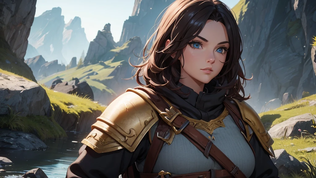 female fantasy adventurer, max detail, 8k,
