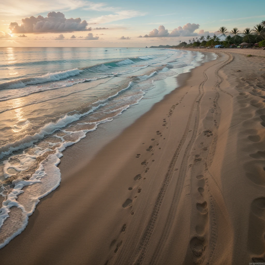Perfect wallpaper,Thailand,huahin beach,Prachuap Khiri Khan Province,Beautiful beach,clear cyan water,very clear sand,very clear water,perfect light,bright sunset,palm trees,Beautiful sky