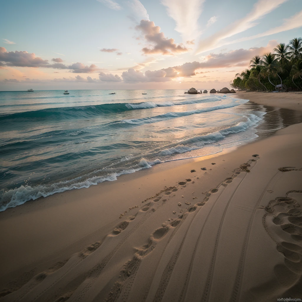 Perfect wallpaper,Thailand,huahin beach,Prachuap Khiri Khan Province,Beautiful beach,clear cyan water,very clear sand,very clear water,perfect light,bright sunset,palm trees,Beautiful sky