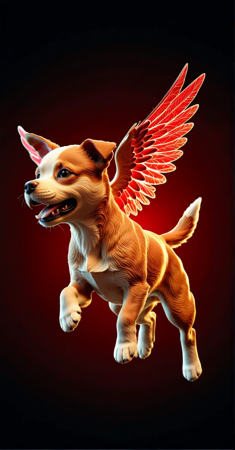 （0721）Today's challenge theme：Flying Puppy/飞天小狗/飛んでいる子犬
