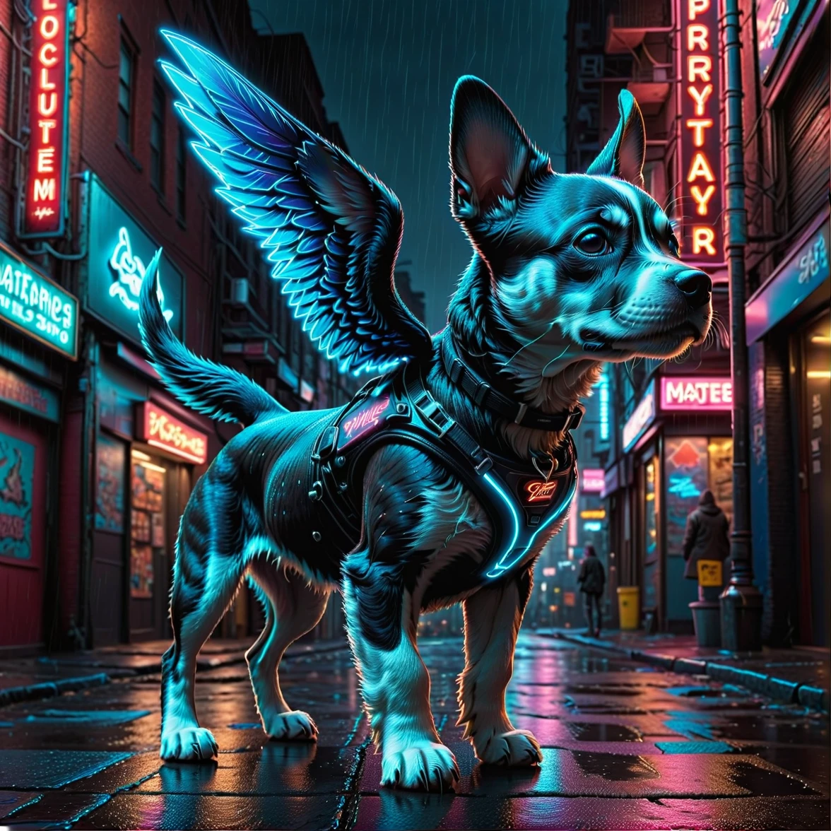 （0721）Today's challenge theme：Flying Puppy/飞天小狗/飛んでいる子犬