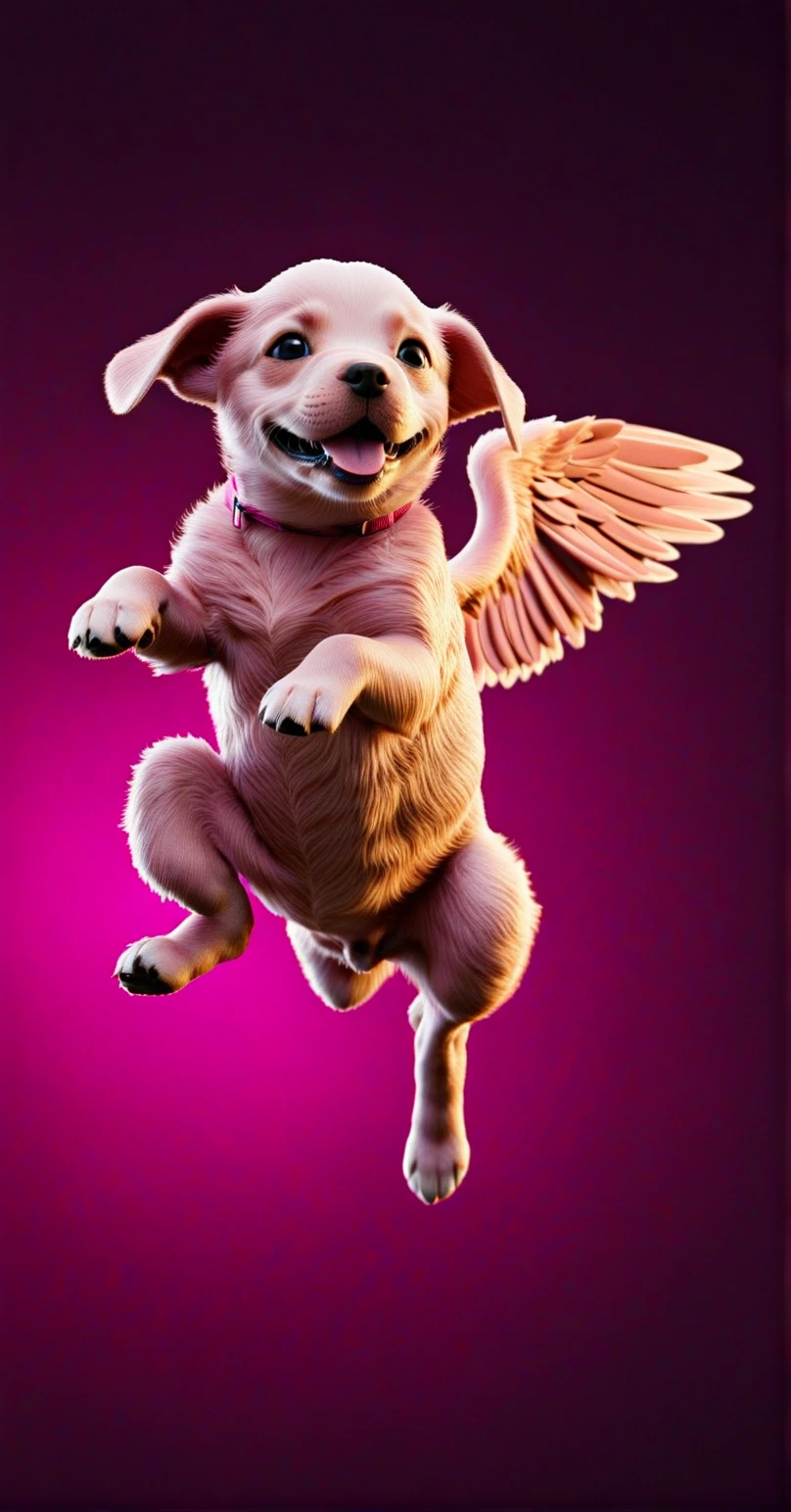 （0721）Today's challenge theme：Flying Puppy/飞天小狗/飛んでいる子犬
